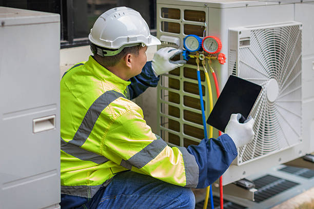 Professional Hvac technician working in Wattsville, AL